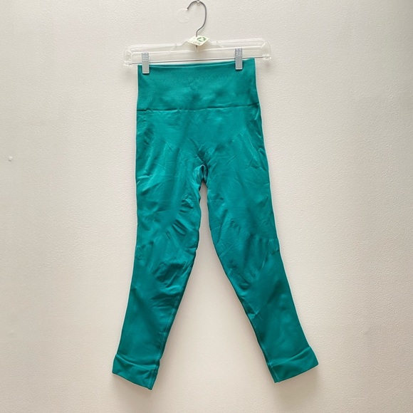 LULULEMON - In The Flow Crop II -  Heathered Forage Teal - Picture 10 of 10